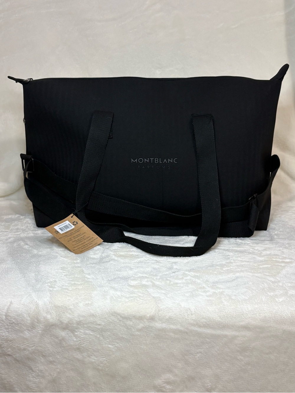 Montblanc Black Nylon Duffel Bag